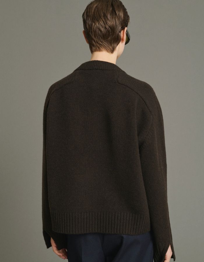 Pull Will Chocolat en laine mérinos Soeur