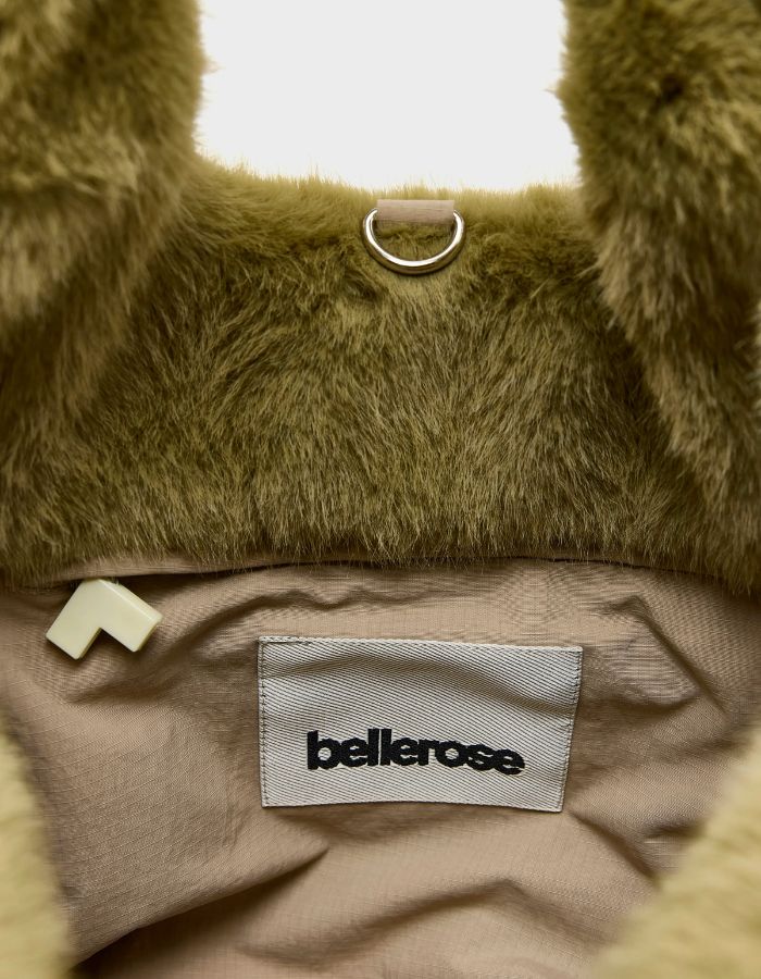 Sac Helga Tilleul en fausse fourrure Bellerose