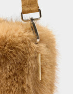 Petit sac Hochet Ambre en fausse fourrure Bellerose