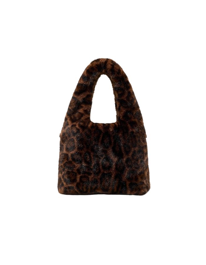 Sac Jelga en fausse fourrure léopard Bellerose