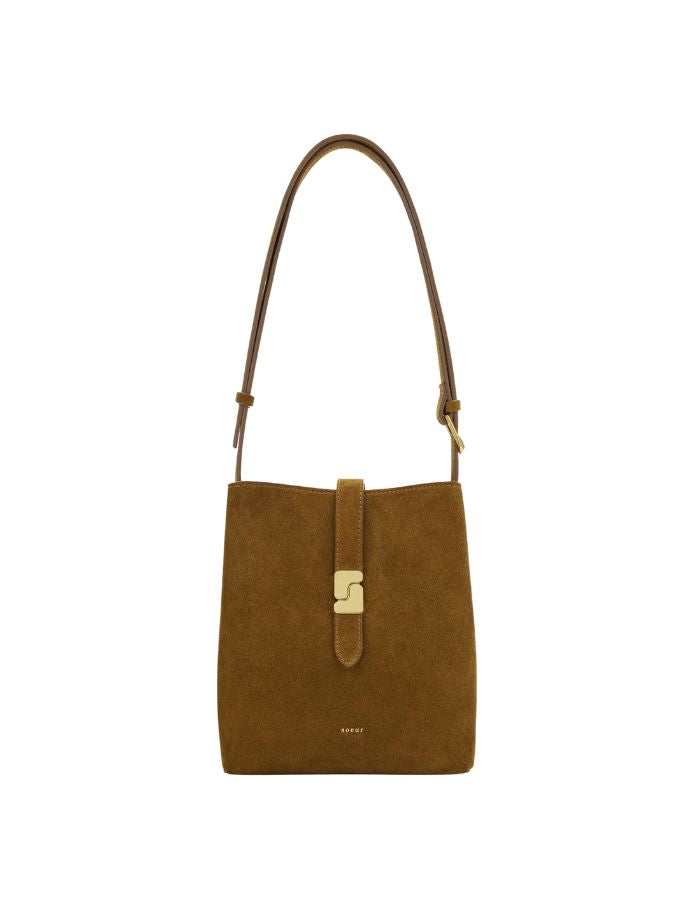 Sac seau Bello Mini Caramel en croûte de cuir Soeur