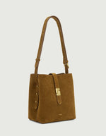 Sac seau Bello Mini Caramel en croûte de cuir Soeur