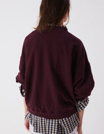 Sweat Ample Col Rond Atubay Lie de Vin American Vintage