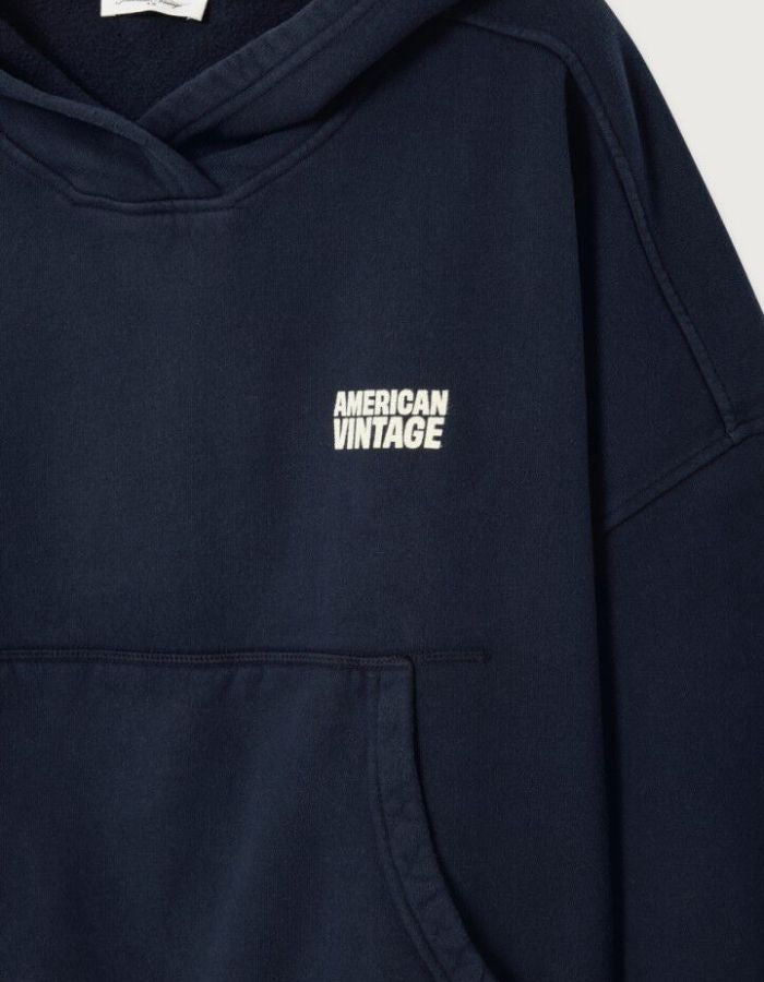 Sweat Capuche Plizzy Navy Vintage