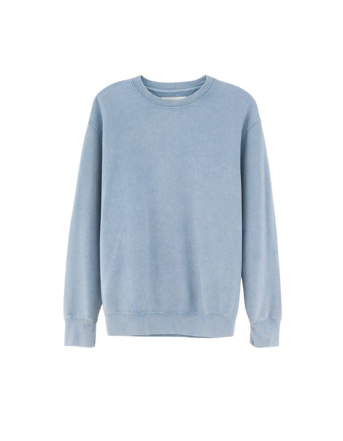 Sweatshirt homme Flake Artic bleu délavé à col rond Bellerose