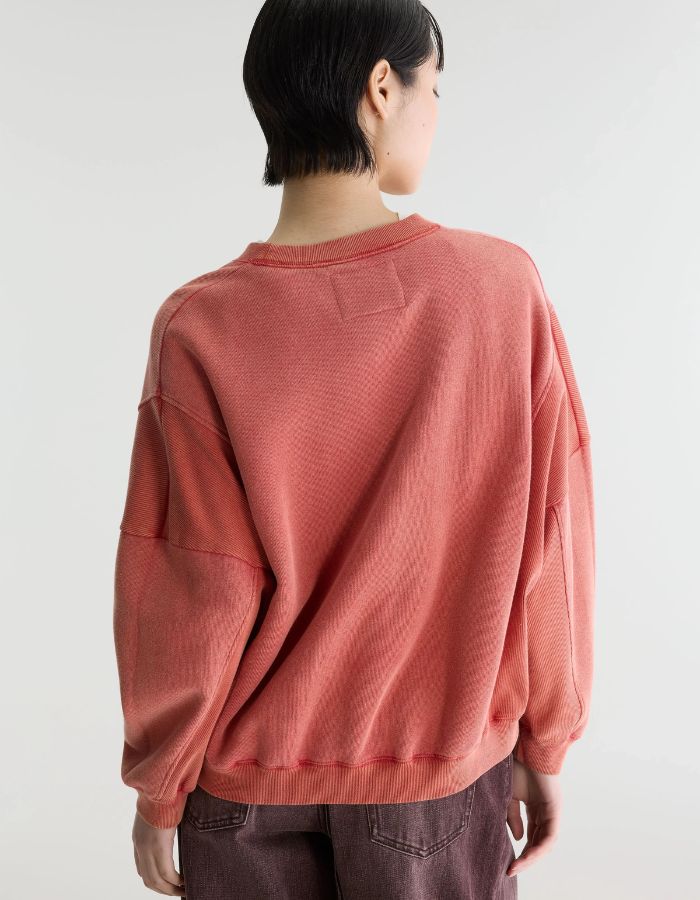 Sweatshirt oversized Flipos Écarlate rouge délavé pour femme Bellerose