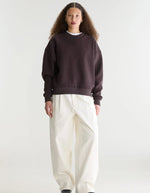 Sweatshirt Temi Dark Roast marron foncé à col rond pour femme Bellerose