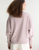 Sweatshirt Temi Glycine rose poudré à col rond pour femme Bellerose