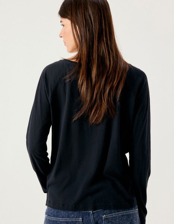 T-shirt femme Laloom noir American Vintage