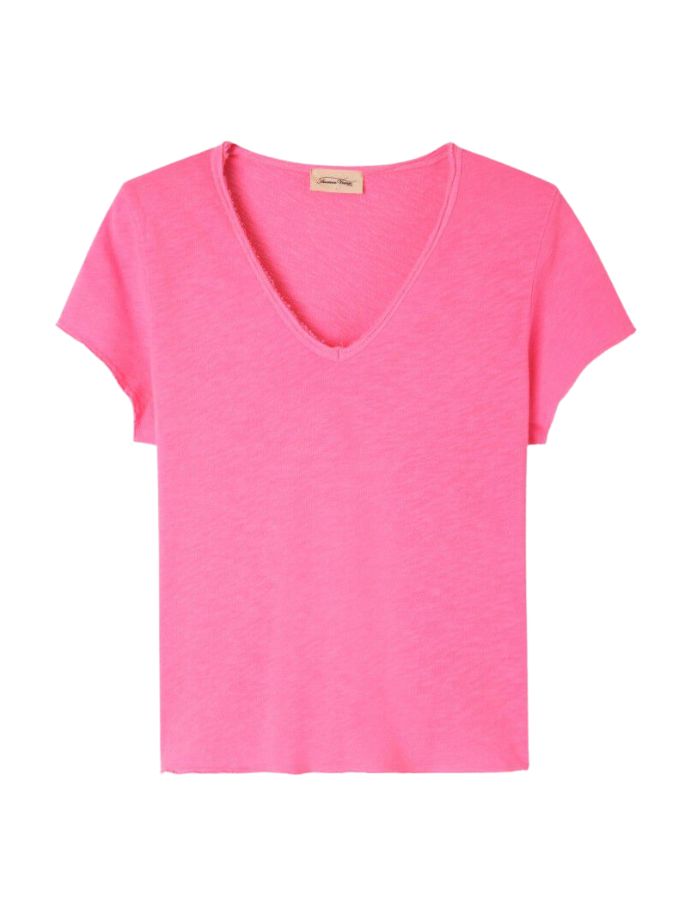 T-shirt femme Sonoma Pink Acid Fluo American Vintage