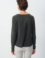 T-shirt Sonoma Manches Longues Noir Col Rond