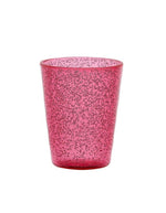 Verre Memento Synth en plexi fraise, incassable, avec bulles d'air signature.