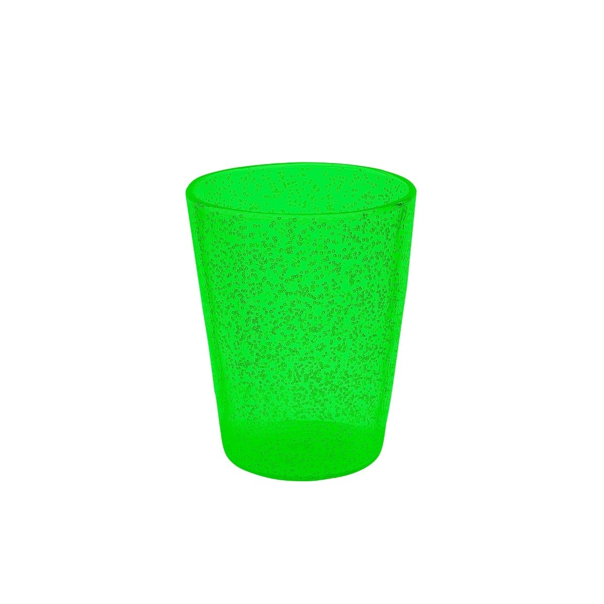 Verre Memento Synth en Plexi Vert Fluo incassable avec bulles d'air délicates.