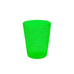 Verre Memento Synth en Plexi Vert Fluo incassable avec bulles d'air délicates.