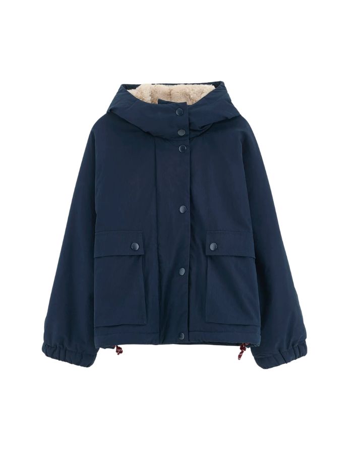 Veste Jenna America bleu marine à capuche pour femme Bellerose