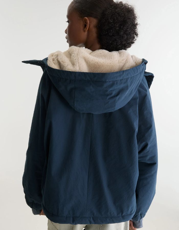 Veste Jenna America bleu marine à capuche pour femme Bellerose