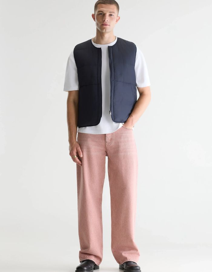 Veste sans manches homme Hoch Navy matelassée Bellerose