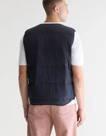 Veste sans manches homme Hoch Navy matelassée Bellerose