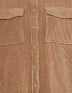 Surchemise Ihtamary Toasted Coconut en velours côtelé ICHI