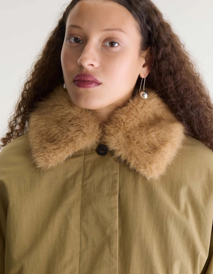 Veste courte Hilma Soil style trench beige pour femme Bellerose