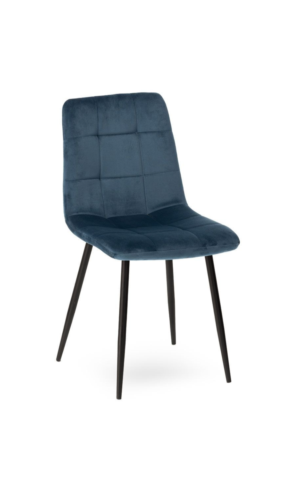 trinity-chaise-velours-matelassé-bleu-nuit