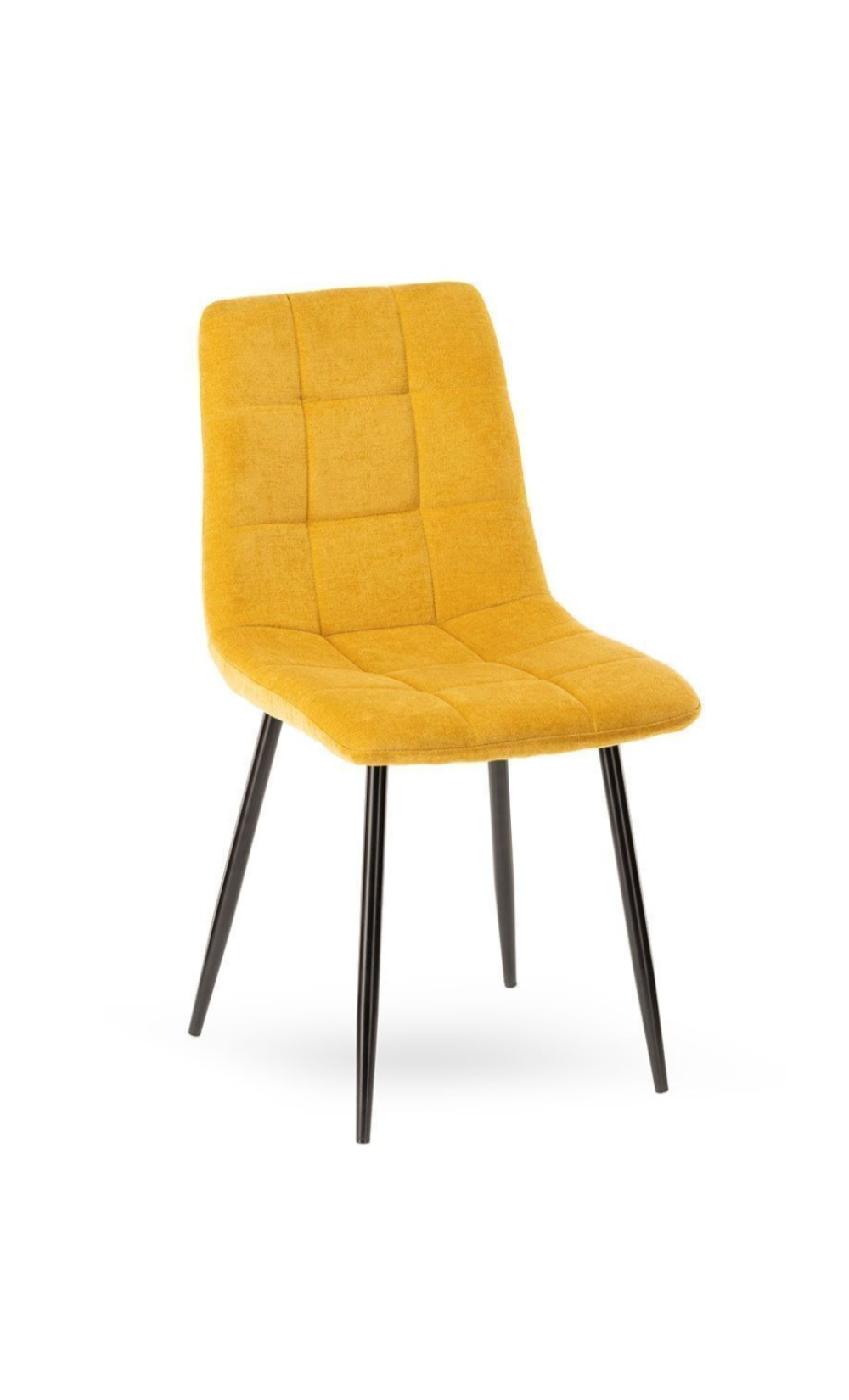 trinity-chaises-en-tissu-matelassé-moutarde