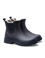 Profil des Bottines de pluie chelsea lua fur smooth verbenas marron noir fourrées caoutchouc naturel