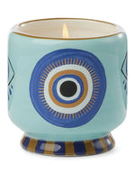 Bougie parfumee paddywax a dopo incense and smoke pot ceramique oeil evil eye encens myrrhe