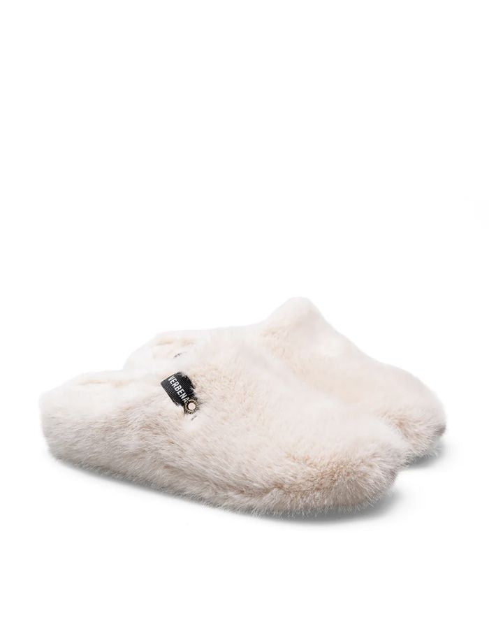 Profil des Chaussons sabots verbenas york budapest beige fausse fourrure semelle caoutchouc