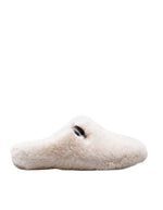 Chaussons sabots verbenas york budapest beige fausse fourrure semelle caoutchouc