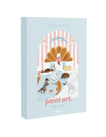 Kit de peinture au numero life without humans femme au lit avec animaux peinture biosourcee marque All The Ways To Say