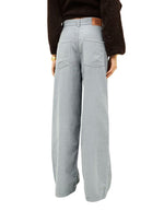 Dos du Pantalon droit velours bleu glacier zoel bash multipoches style militaire coton bio