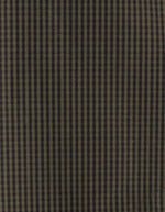 Tissu de la Parka courte oversize pour femme en coton déperlant à carreaux marron avec capuche, modèle Paola Sco couleur Check Brown de la marque Prêt Pour Partir.