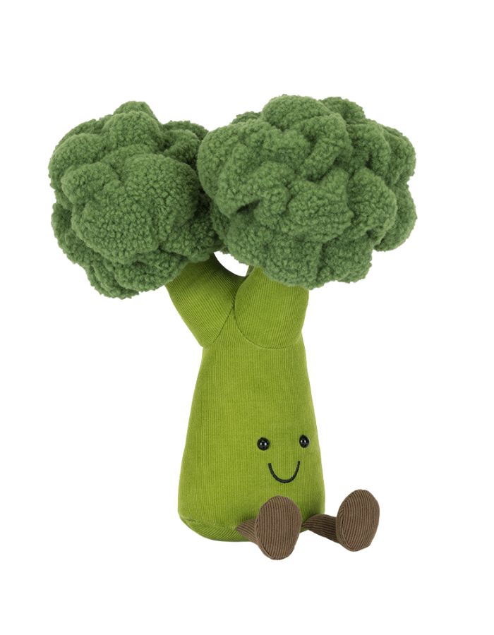 Peluche amuseables broccoli brocoli vert ultra doux 24 cm jellycat