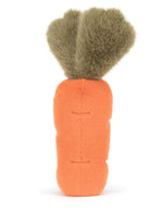 Dos de la Peluche amuseables carrot carotte orange avec fanes vertes ultra douce 28 cm jellycat
