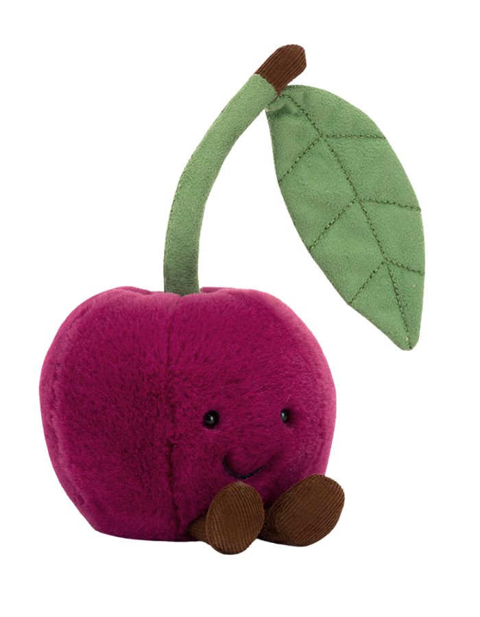 Peluche amuseables cherry duo de cerises rouges ultra douces 12 cm jellycat