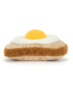 Dos de la Peluche amuseables egglantine egg on toast oeuf au plat sur pain grille ultra doux 12 cm jellycat.