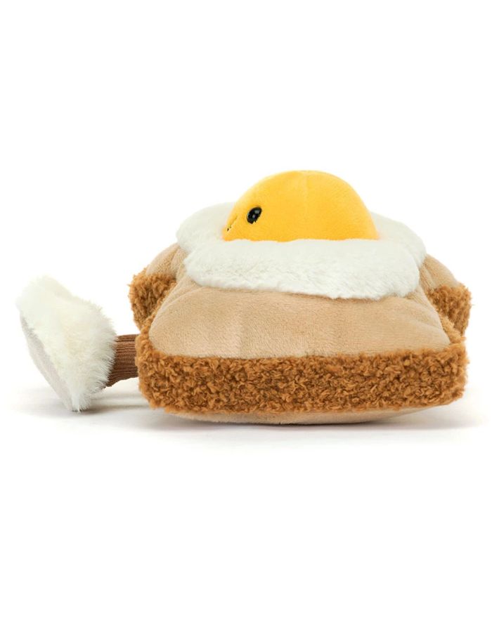 Profil de la Peluche amuseables egglantine egg on toast oeuf au plat sur pain grille ultra doux 12 cm jellycat.