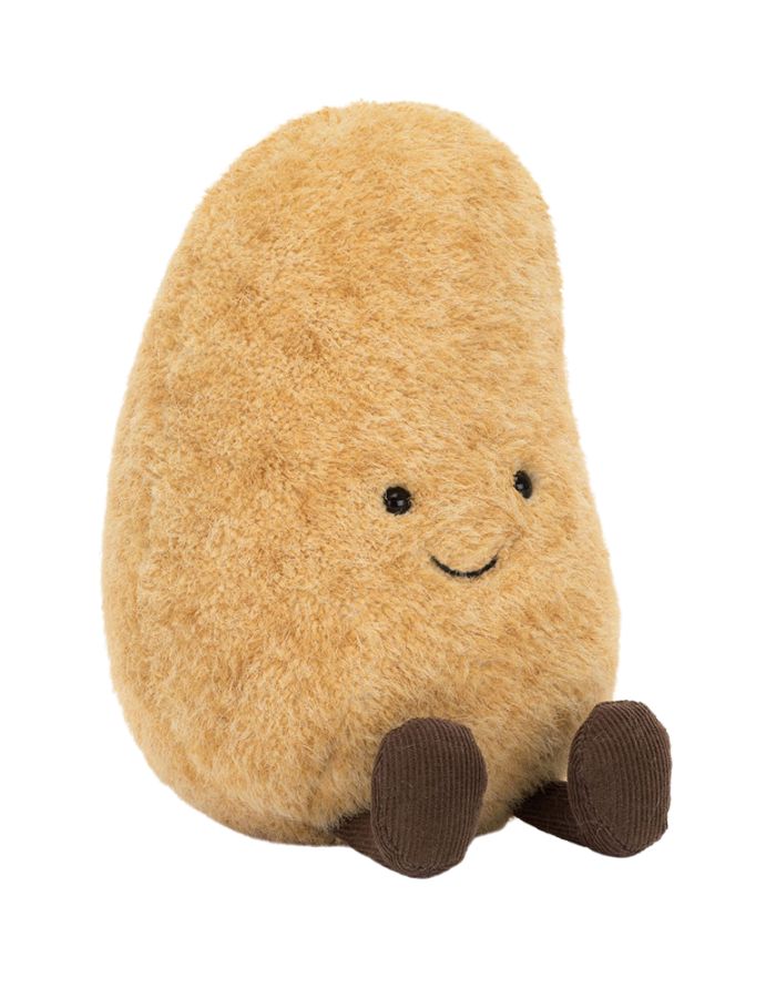 Peluche amuseables graham potato pomme de terre marron ultra douce 19 cm jellycat.