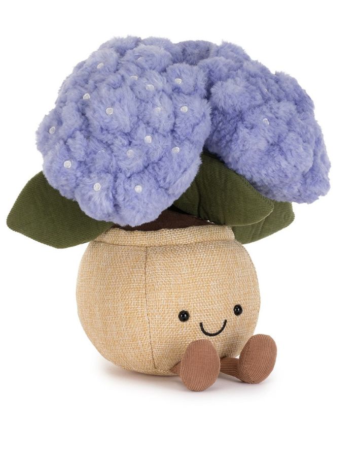 Peluche amuseables hydrangea pot d hortensia fleuri ultra doux 24 cm jellycat.