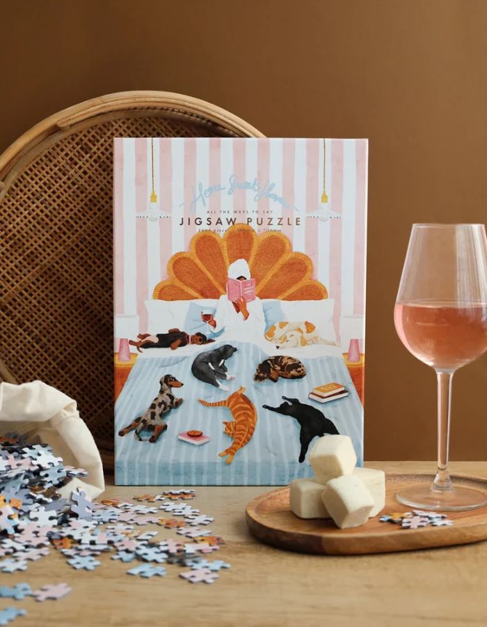 Ambiance déco avec le Puzzle 1000 pieces life without humans scene animaliere poetique et decalee marque All The Ways To Say