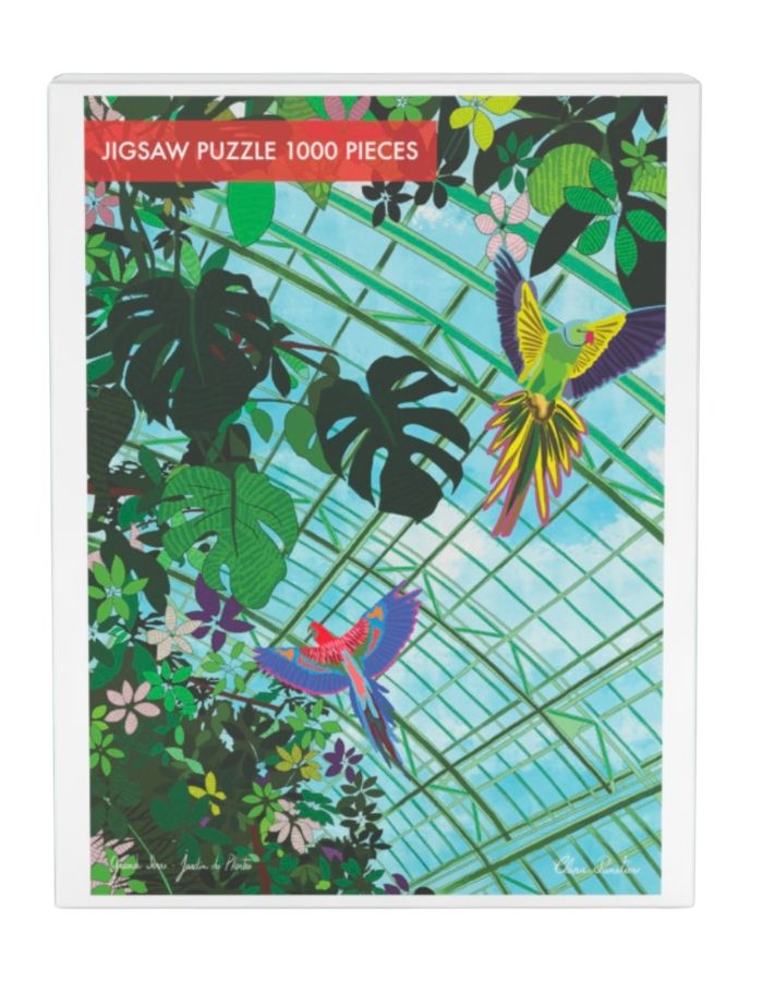 Puzzle 1000 pieces la grande serre par clara panetier illustration botanique et vegetale image republic