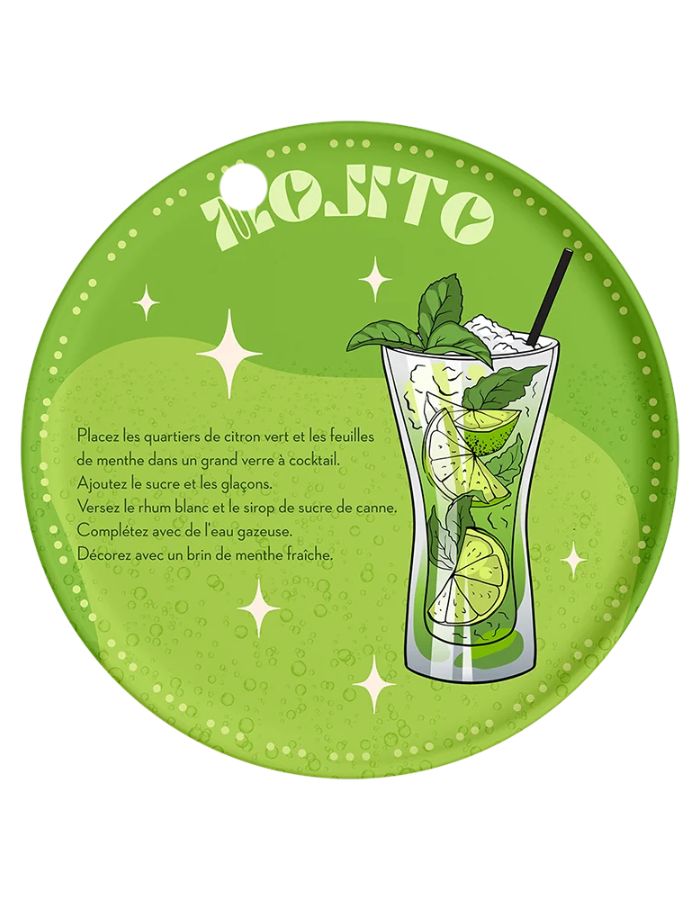 Set de table vinyle podevache mojito motif colore festif fabrique en france