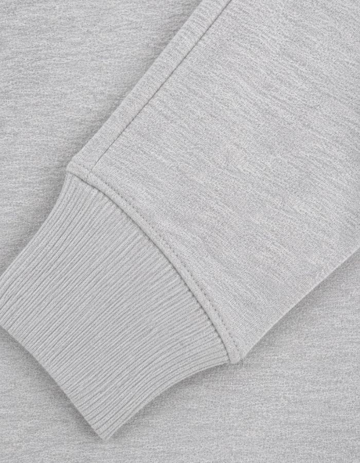 Manche du Sweat a capuche gris clair chine ice mail 100 coton molleton lourd sweet pants patch coeur rouge