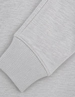 Manche du Sweat a capuche gris clair chine ice mail 100 coton molleton lourd sweet pants patch coeur rouge
