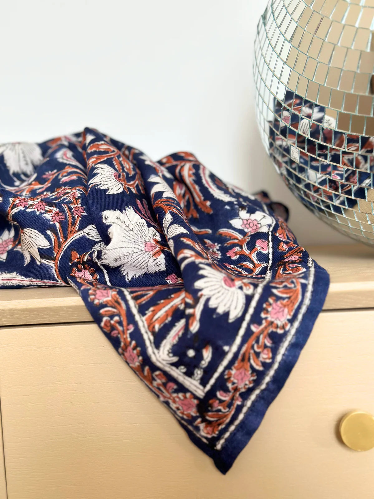 Foulard Dheli Minuit 50cm