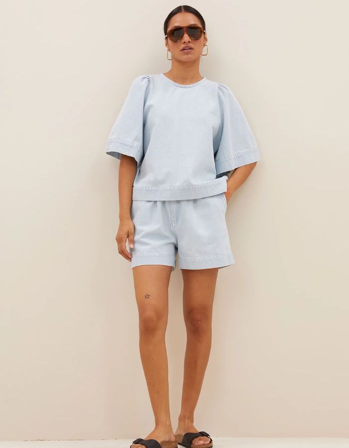 Blouse Olivia Bleached Denim 710