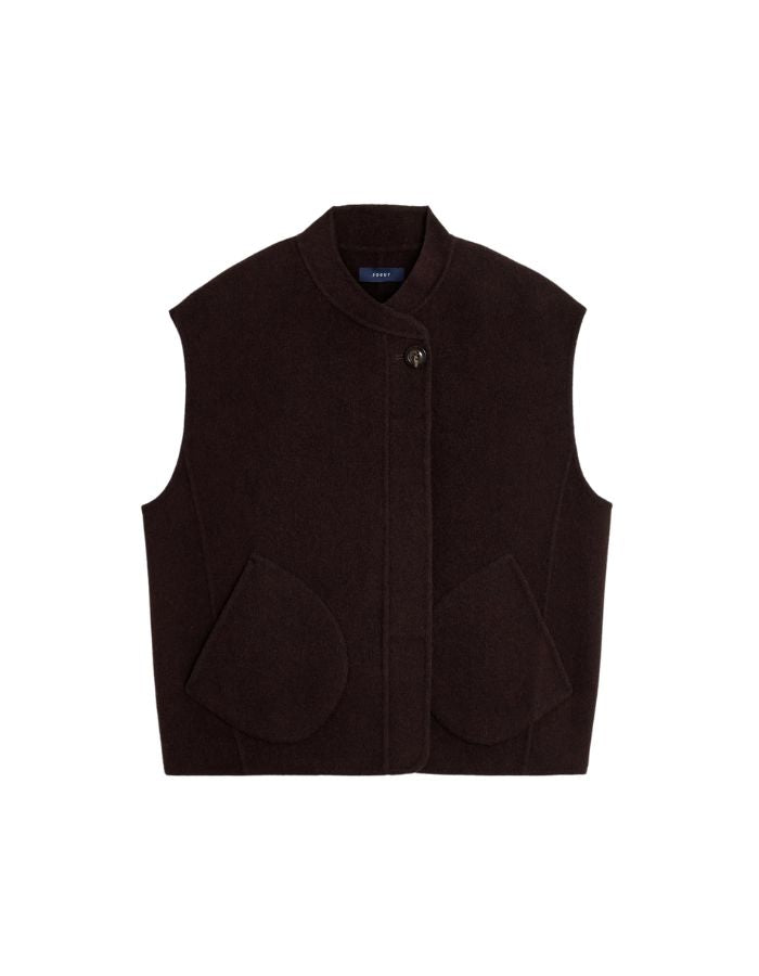 Blouson sans manches Adeline Marron Foncé Soeur