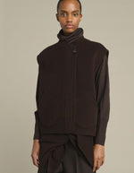 Blouson sans manches Adeline Marron Foncé Soeur