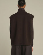 Blouson sans manches Adeline Marron Foncé Soeur